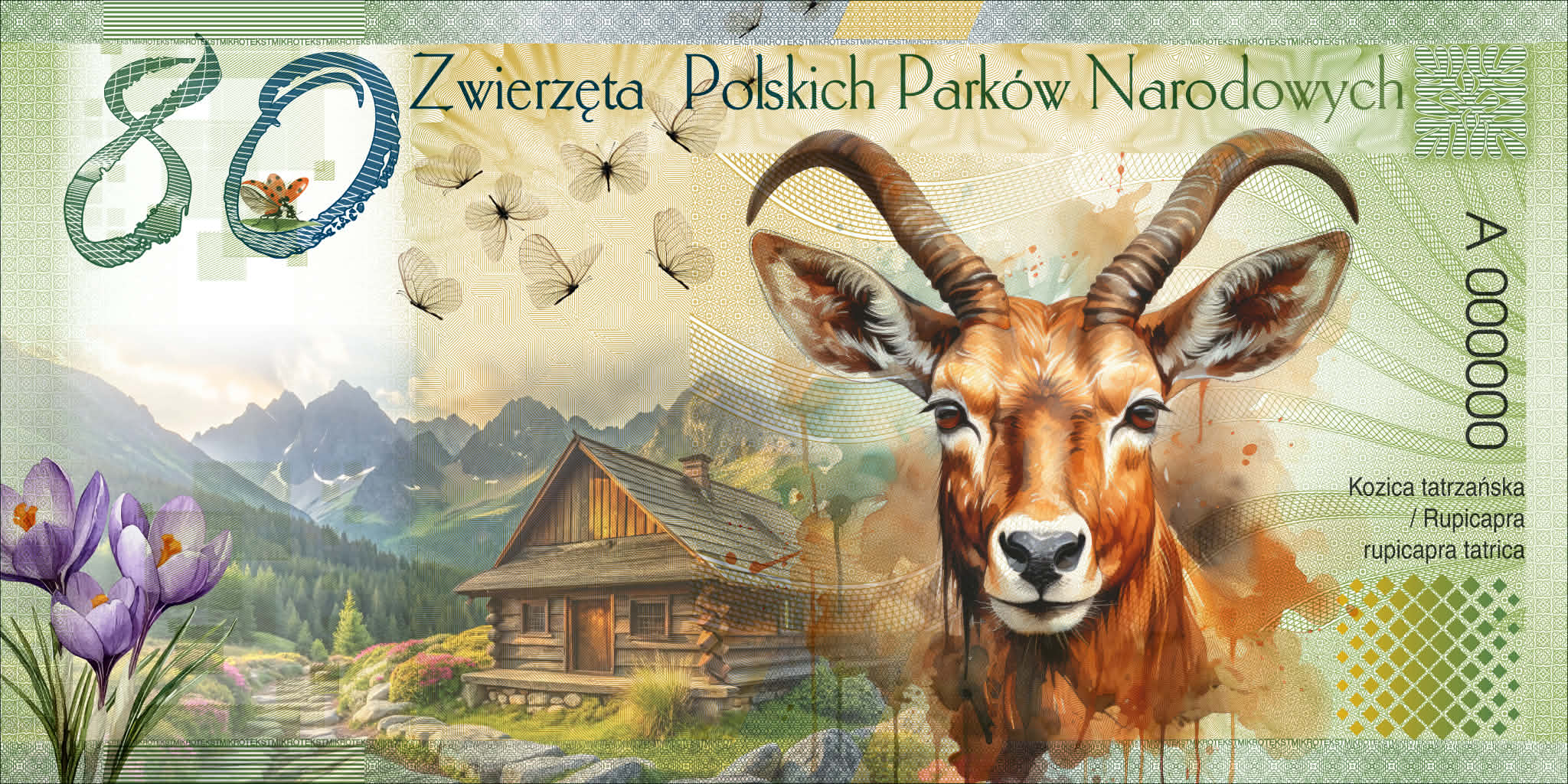 Bon z kozicą tatrzańską